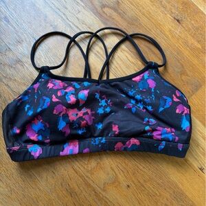 lululemon athletica Black and Multicolor Sports Bra